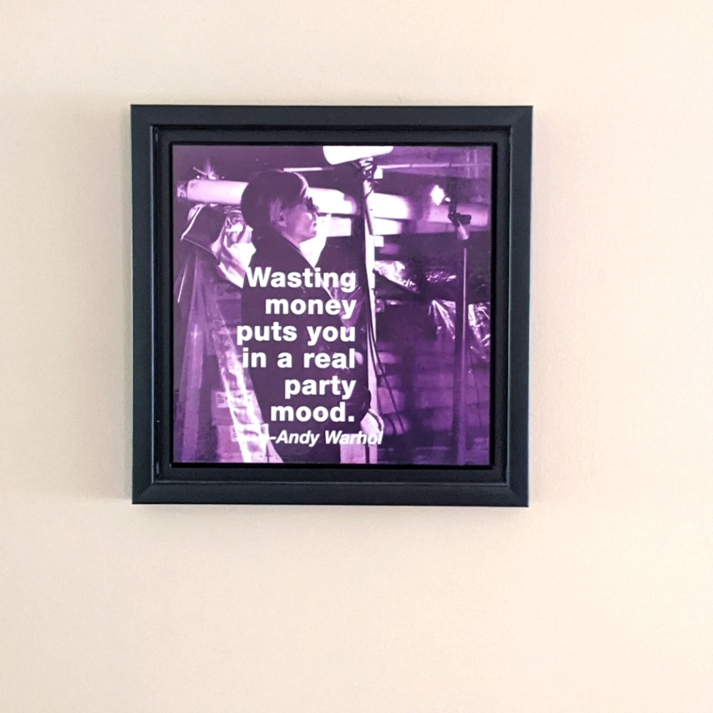 🌟2/$12🌟 Andy Warhol quote picture